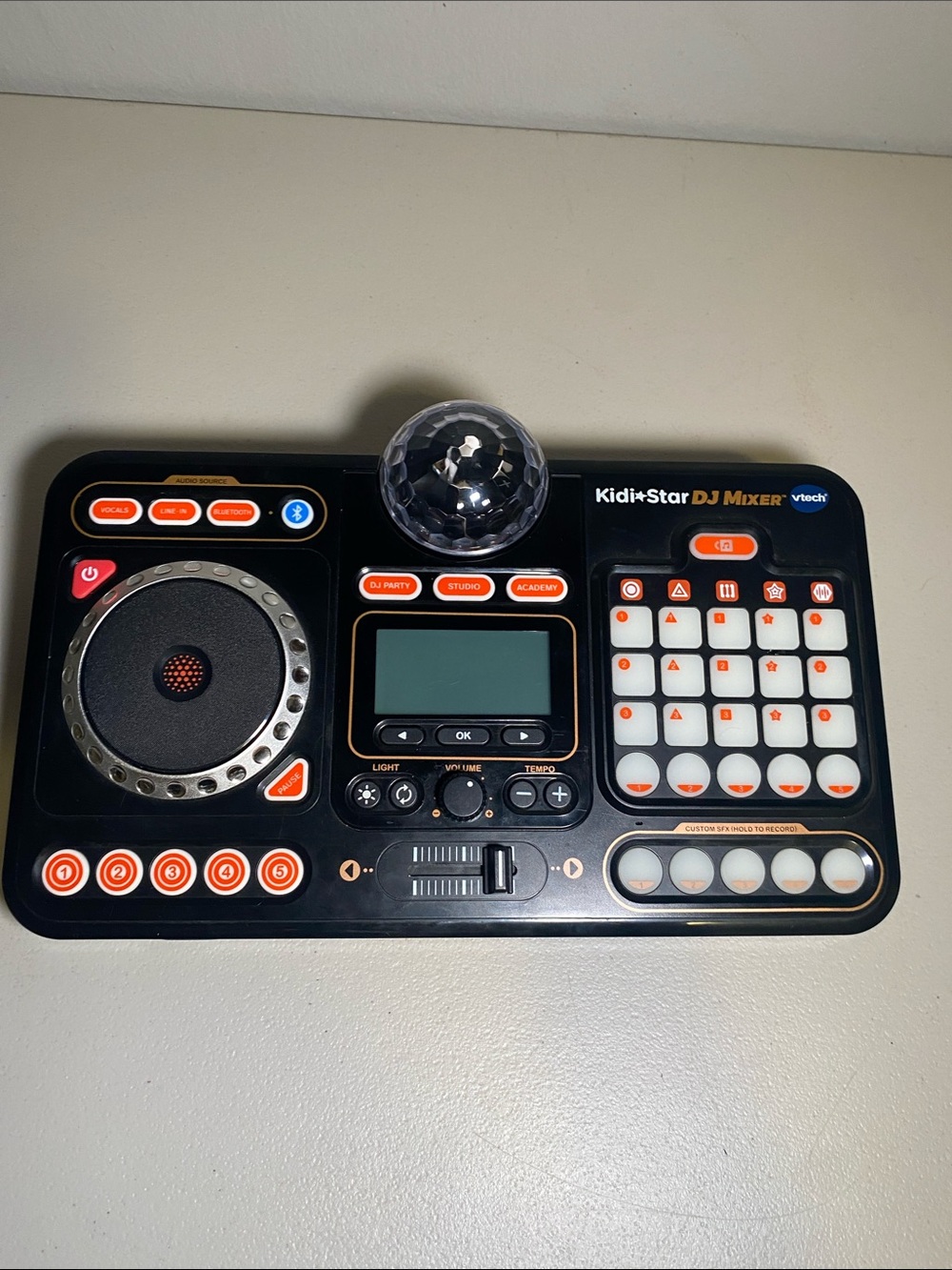 VTech Kidit-Star DJ Mixer Portable Kids Speaker - Black and Orange